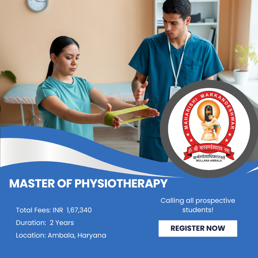 MPT(Master of Physiotherapy) at Maharishi Markandeshwar (Deemed To Be University), Ambala